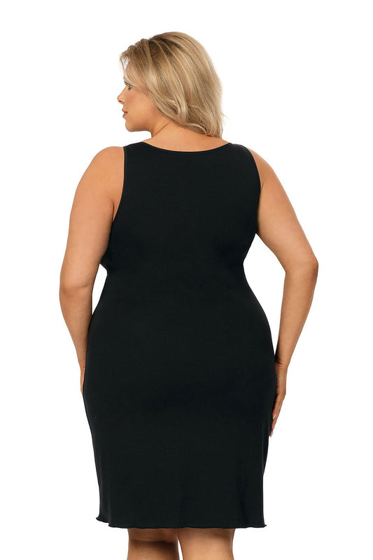  Koszulka nocna Koszula Nocna Model Sarah plus Black - Donna 