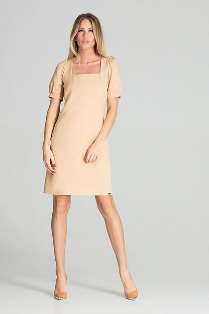  Sukienka Model M704 Beige - Figl 