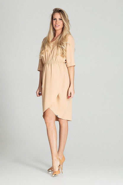  Sukienka Model M702 Beige - Figl 