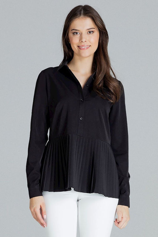   Bluzka Model L089 Black - Lenitif 