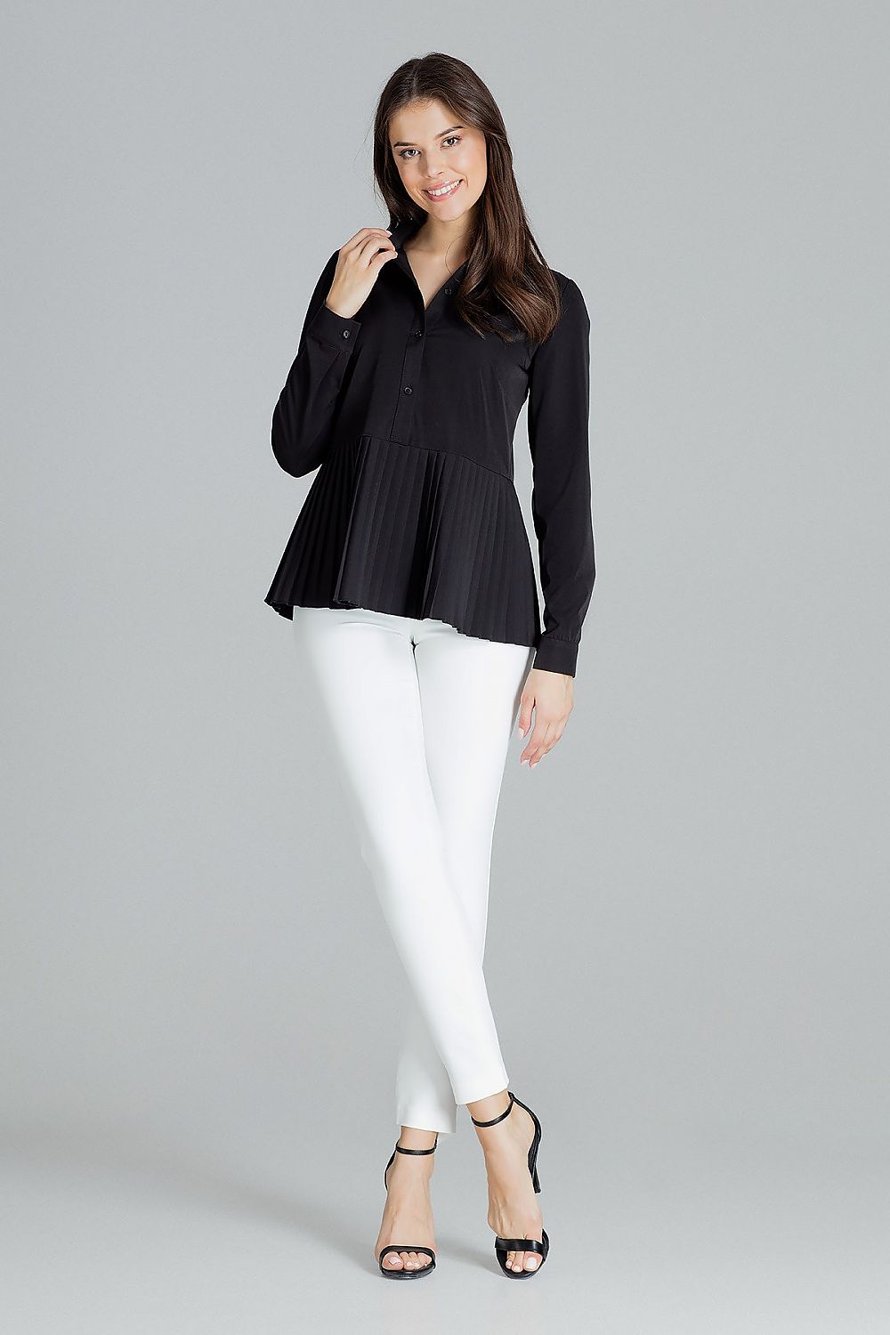   Bluzka Model L089 Black - Lenitif 