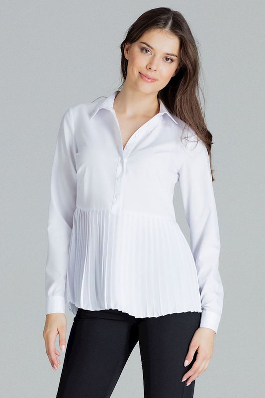   Bluzka Model L089 White - Lenitif 
