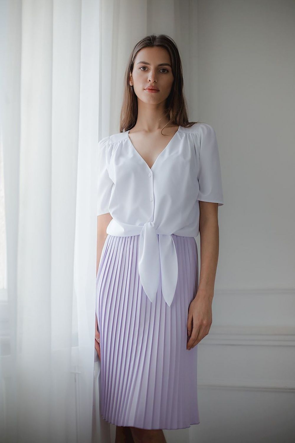   Bluzka Model L081 White - Lenitif 