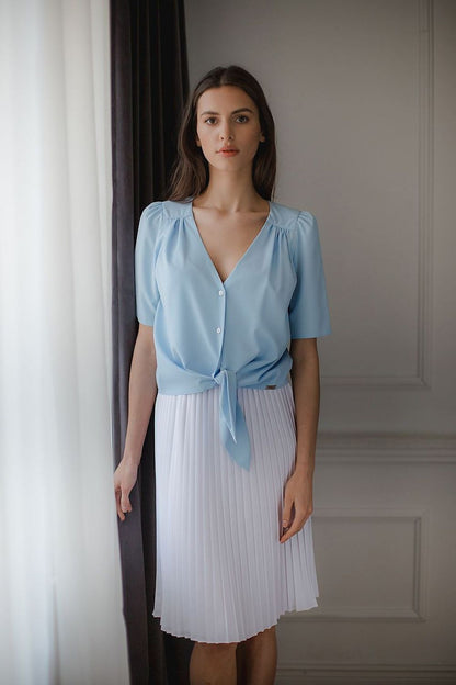   Bluzka Model L081 Blue - Lenitif 