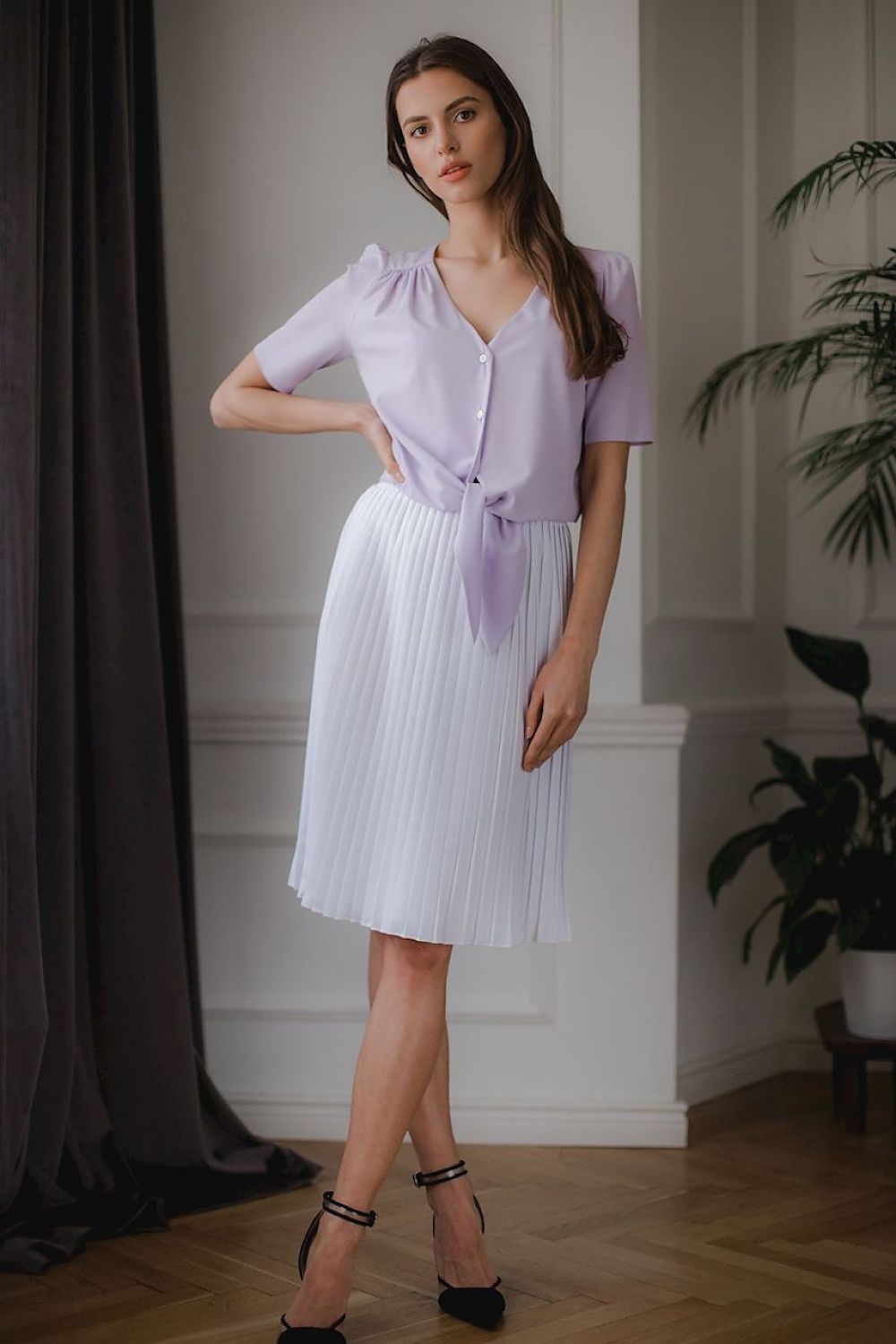   Bluzka Model L081 Violet - Lenitif 