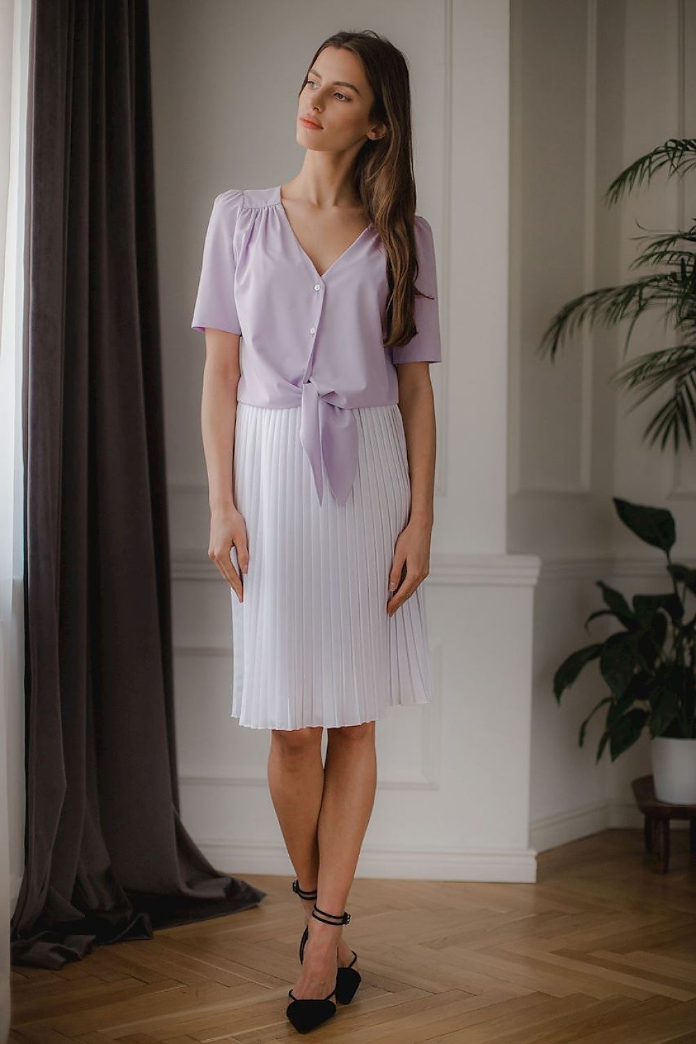   Bluzka Model L081 Violet - Lenitif 