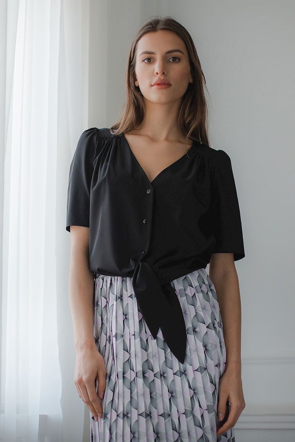   Bluzka Model L081 Black - Lenitif 