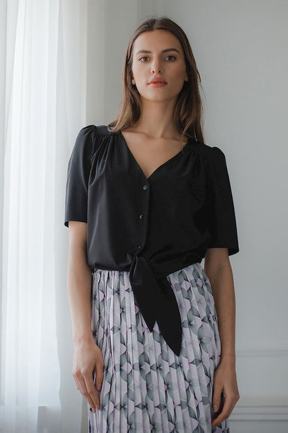   Bluzka Model L081 Black - Lenitif 