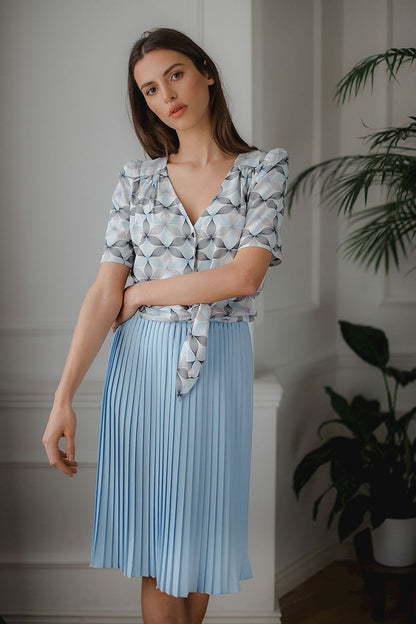  Spódnica Model L078 Blue - Lenitif 