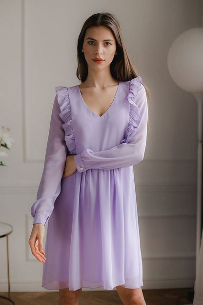   Sukienka Model L083 Violet - Lenitif 