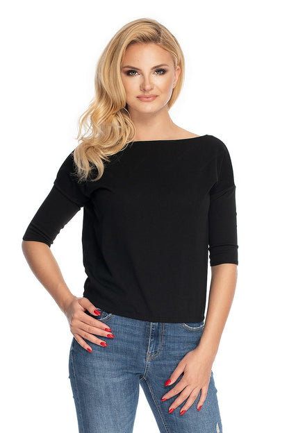   Bluzka Model 0171 Black - PeeKaBoo 