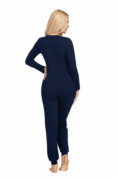  Piżama Damska Model Blanka Navy - Donna 