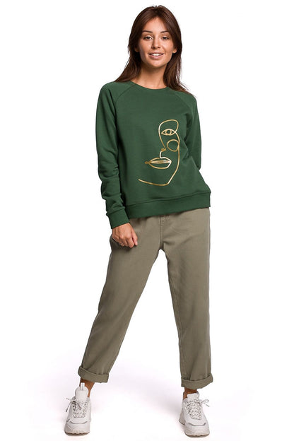   Bluza Damska Model B167 Trawa - BeWear 