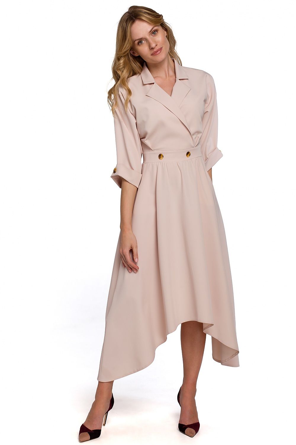  Sukienka Model K086 Beige - Makover 