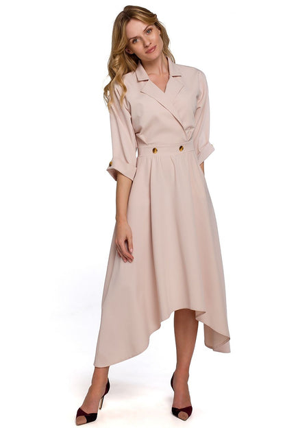  Sukienka Model K086 Beige - Makover 