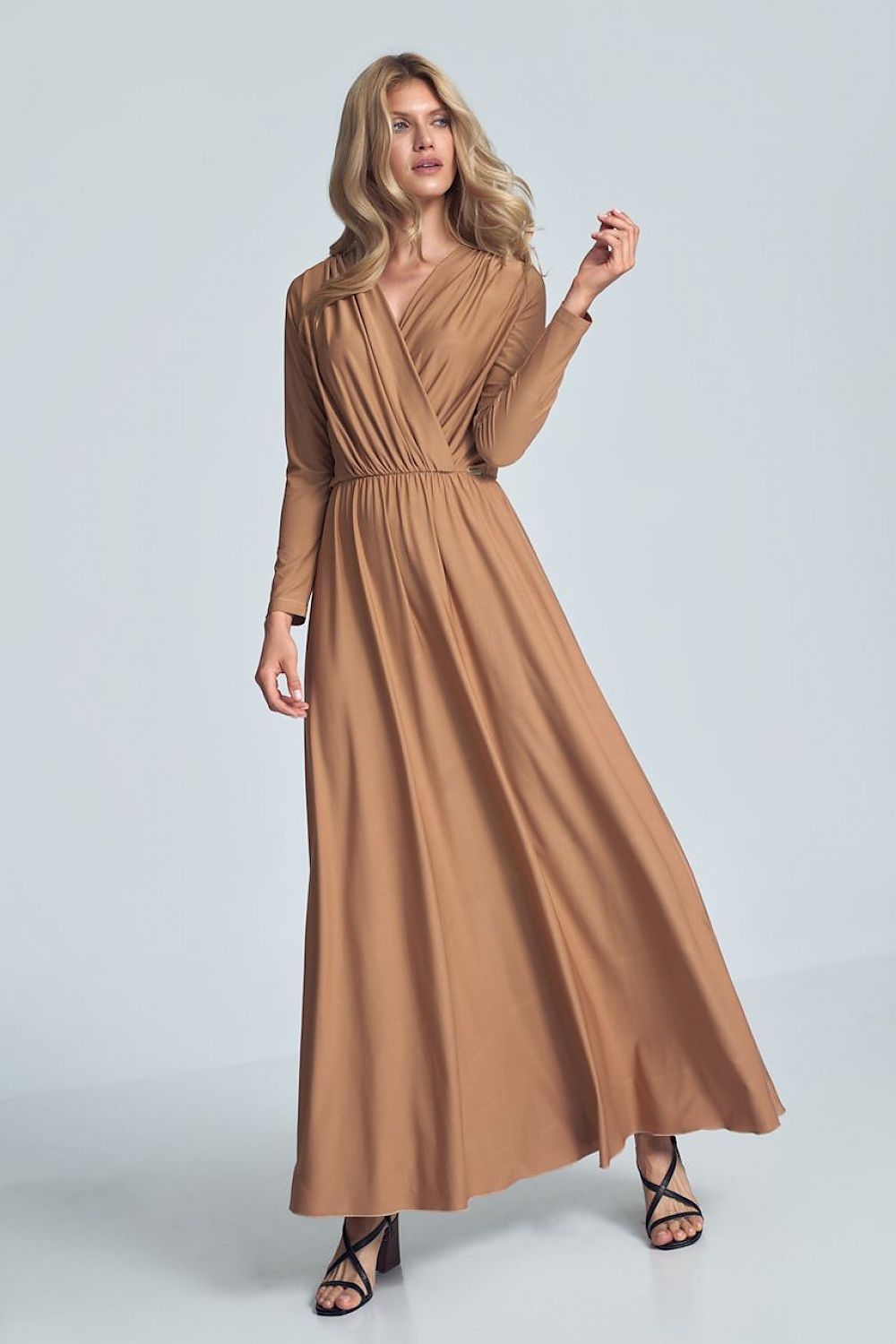  Sukienka Model M705 Beige - Figl 