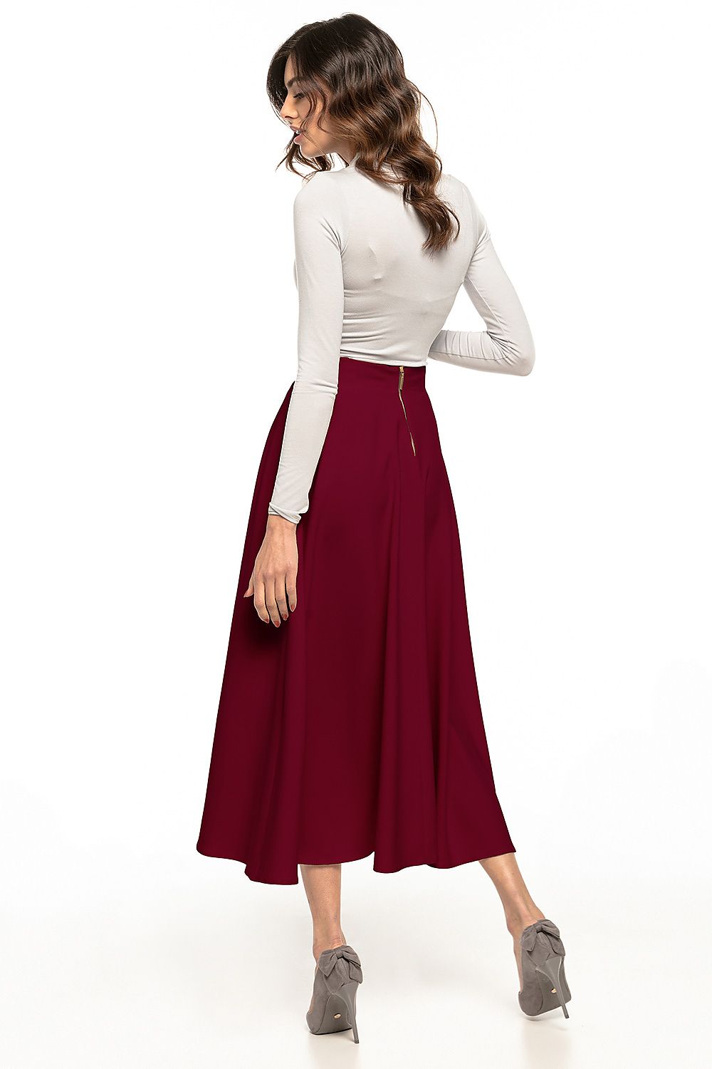  Spódnica Model T332/13 Bordo - Tessita 