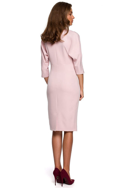  Sukienka Model S242 Powder Pink - Stylove 