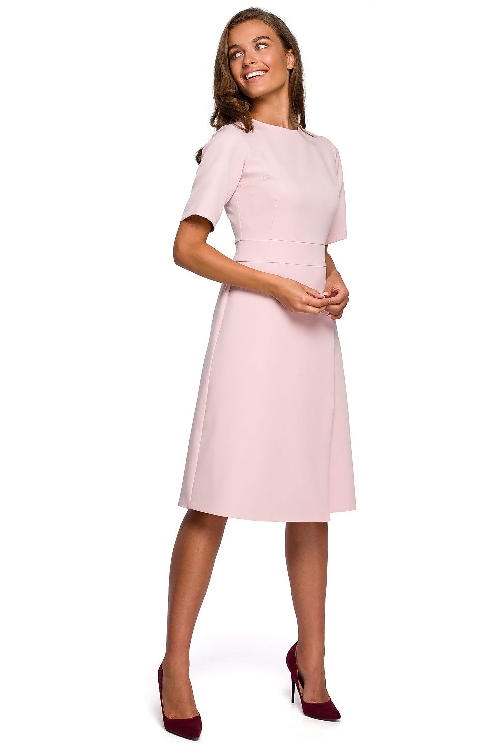  Sukienka Model S240 Powder Pink - Stylove 