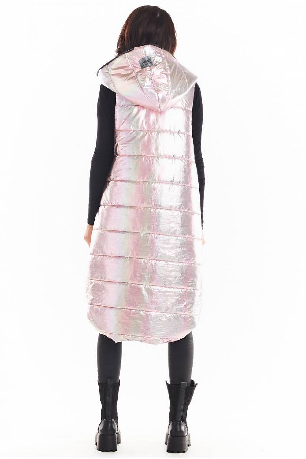   Kamizelka Damska Model A386 Pink Holo - awama 
