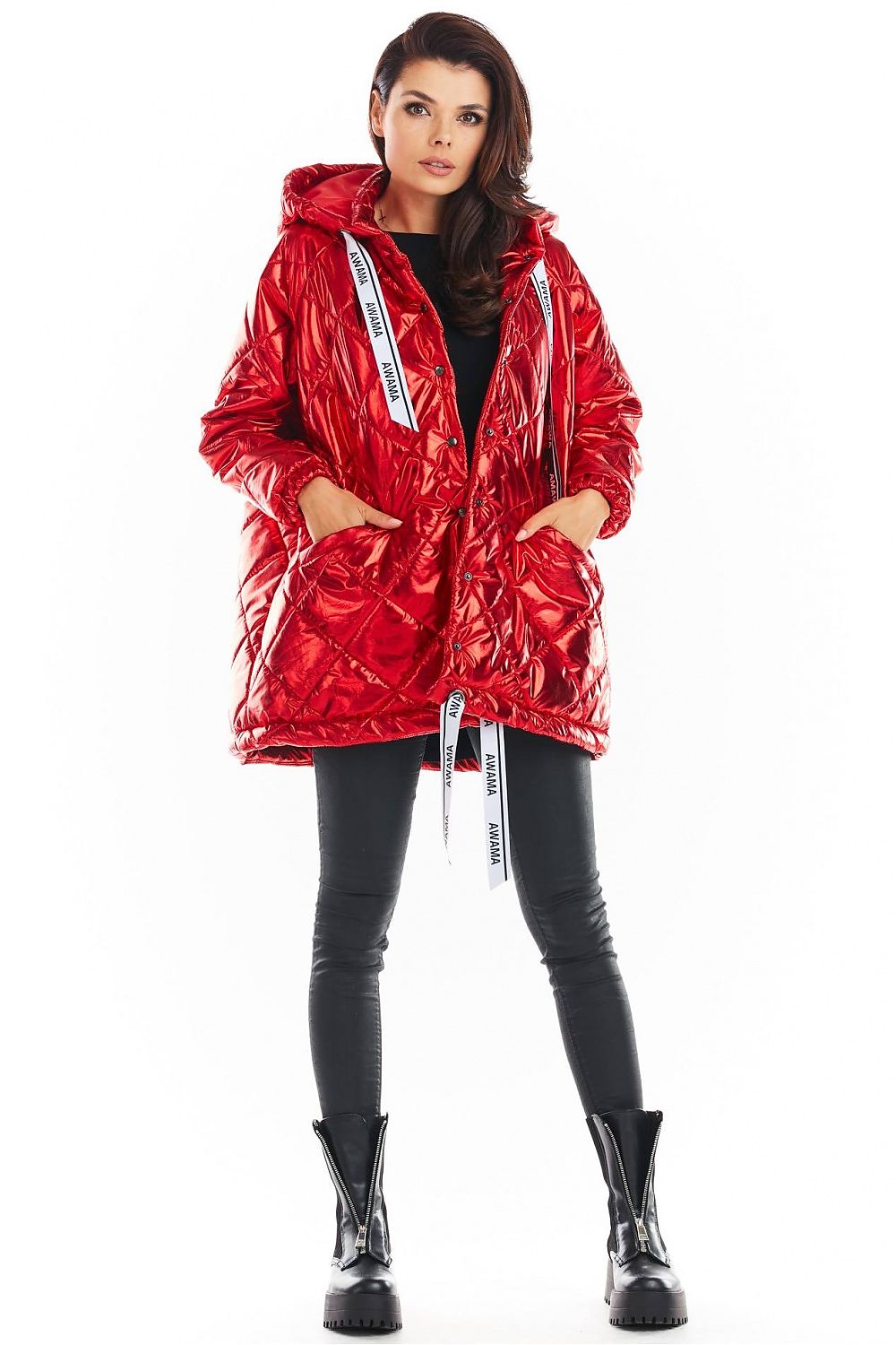   Kurtka Damska Model A385 Red Pikówka - awama 
