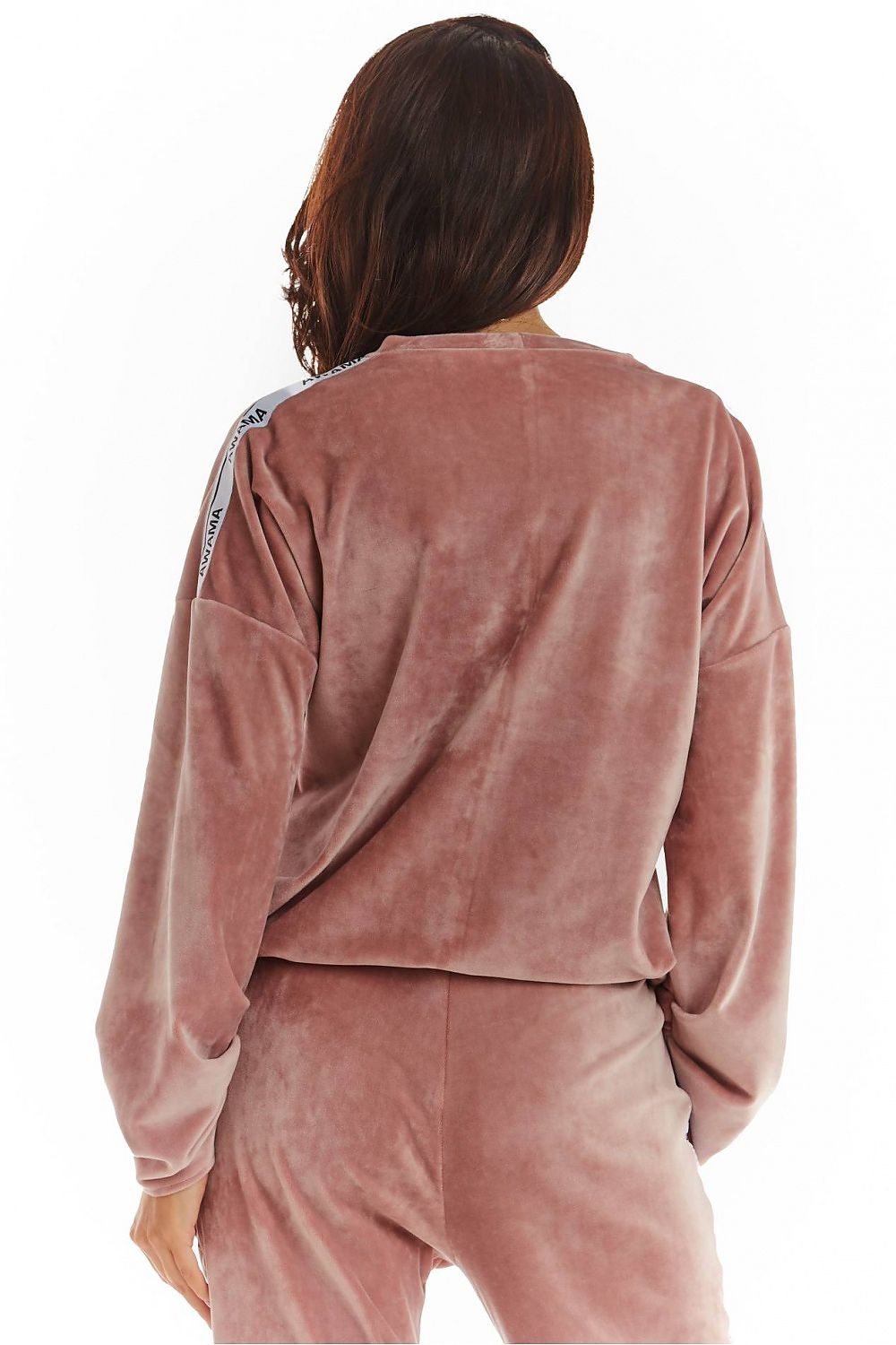   Bluza Damska Model A374 Pink Welur - awama 