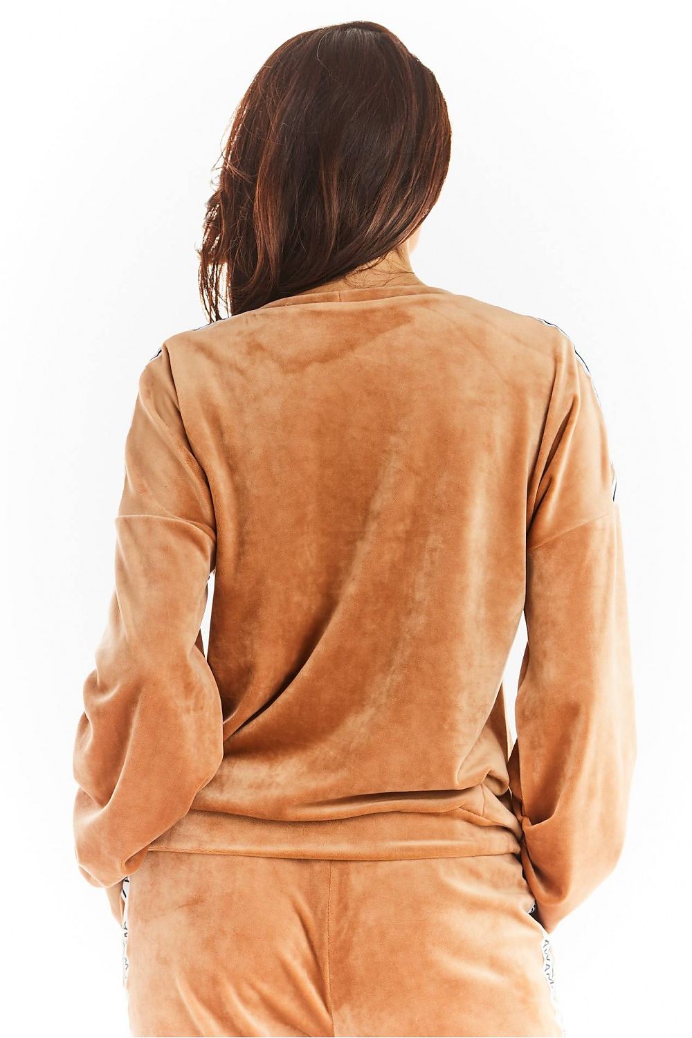   Bluza Damska Model A374 Beige Welur - awama 