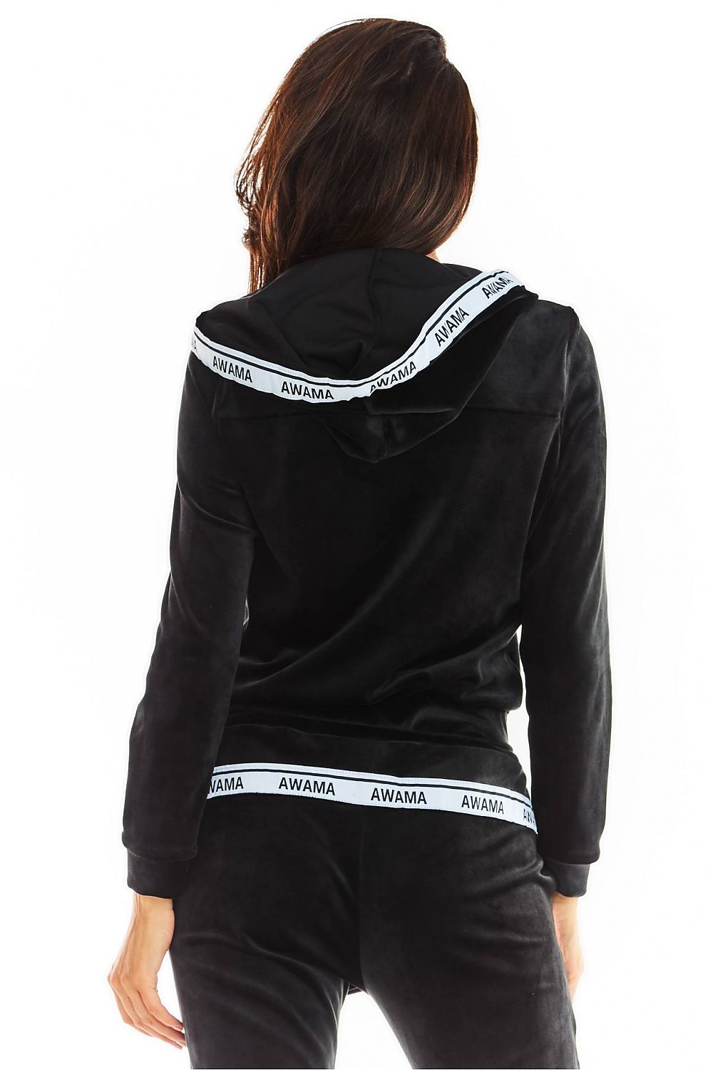   Bluza Damska Model A373 Black Welur - awama 