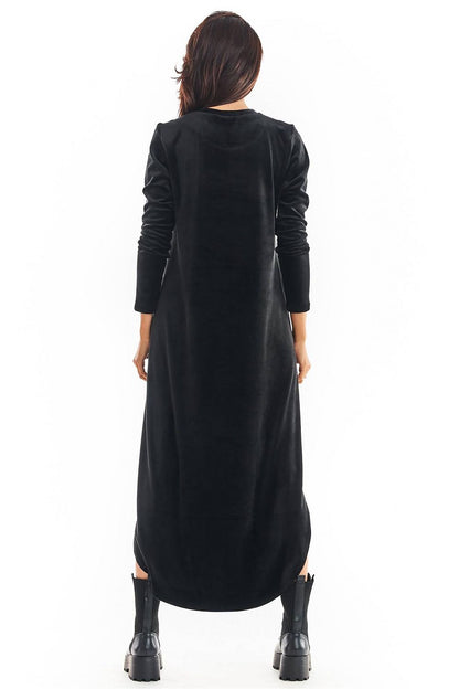  Sukienka Model A379 Black Welur - awama 