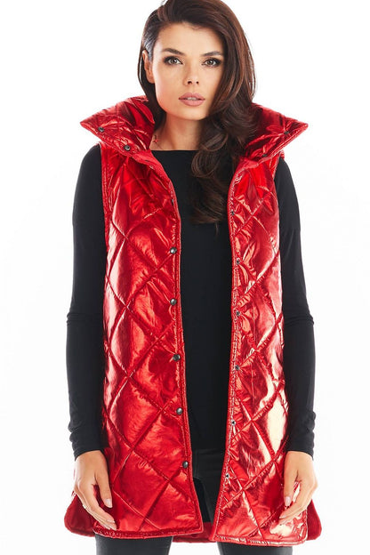   Kamizelka Damska Model A383 Red Pikówka - awama 