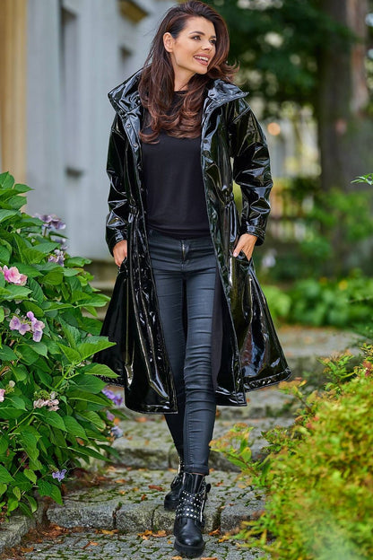   Płaszcz Damski Model A382 Black - awama 