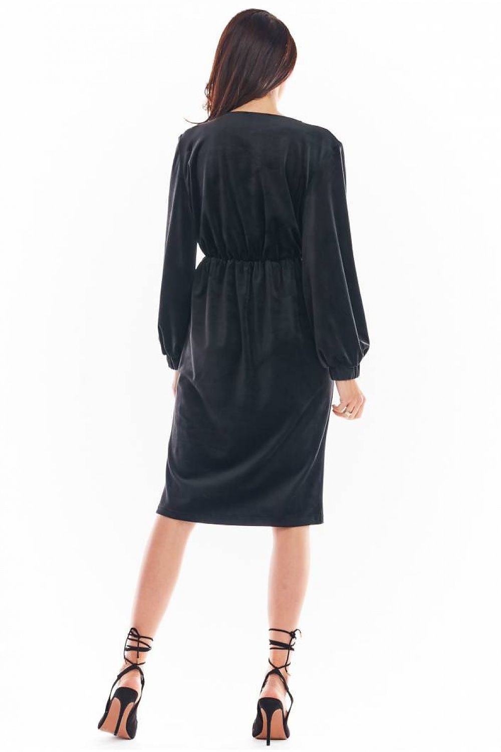  Sukienka Model A406 Welur Black - awama 