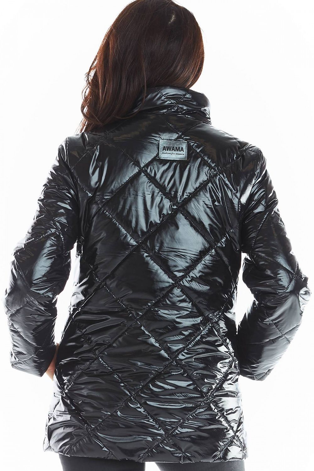   Kurtka Damska Model A384 Pikówka Black - awama 