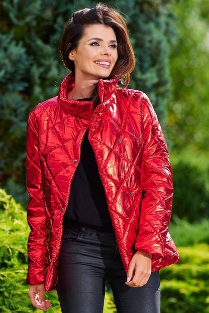   Kurtka Damska Model A384 Pikówka Red - awama 