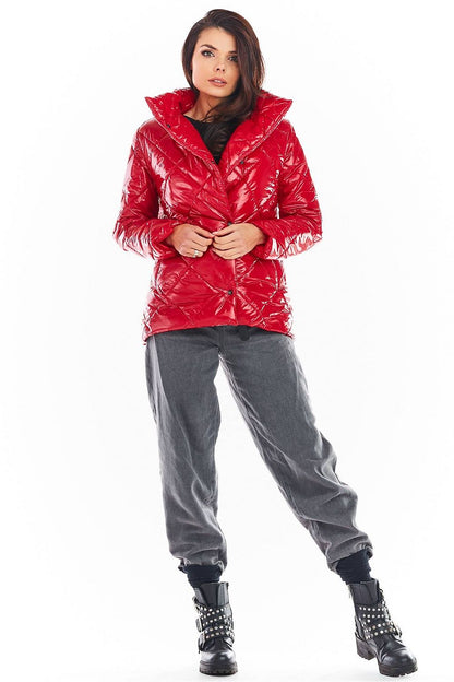   Kurtka Damska Model A384 Pikówka Red - awama 