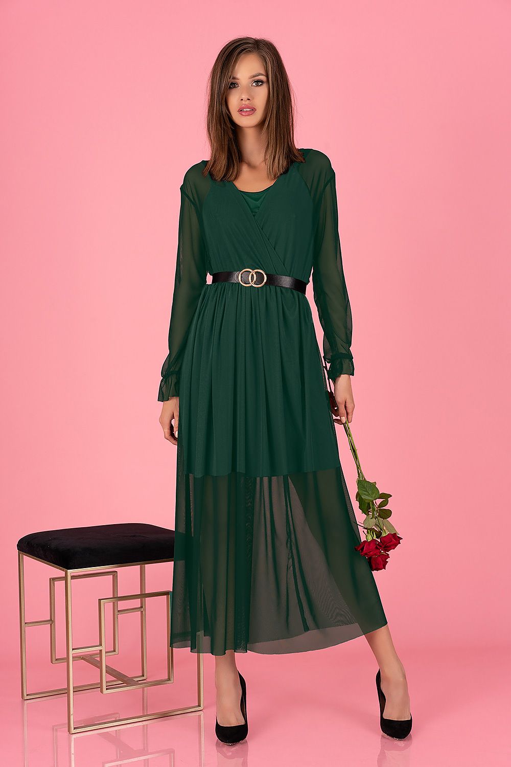   Sukienka Model Mariedam Dark Green - Merribel 