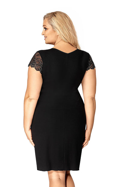  Koszulka nocna Koszulka Model Sharon Plus Black - Donna 
