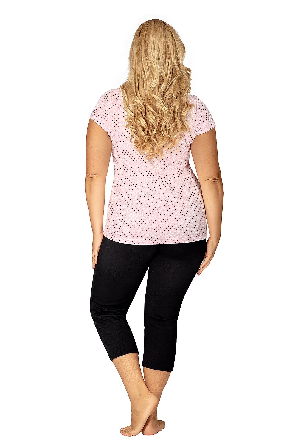  Piżama Damska Model Alice 3/4 Plus Pink - Donna 