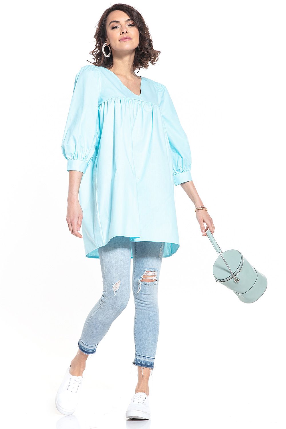   Tunika Model T341/4 Light Blue - Tessita 