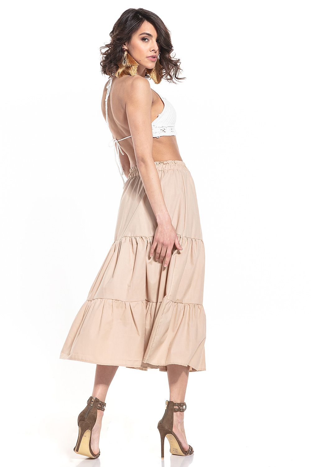  Spódnica Model T339/5 Cappuccino - Tessita 