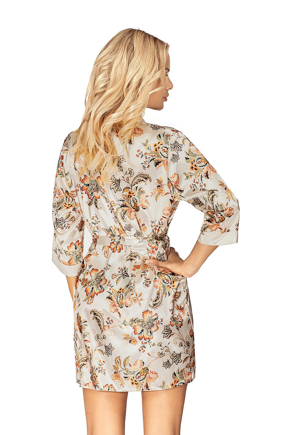  Szlafrok Damski Model Paris Light Beige - Donna 