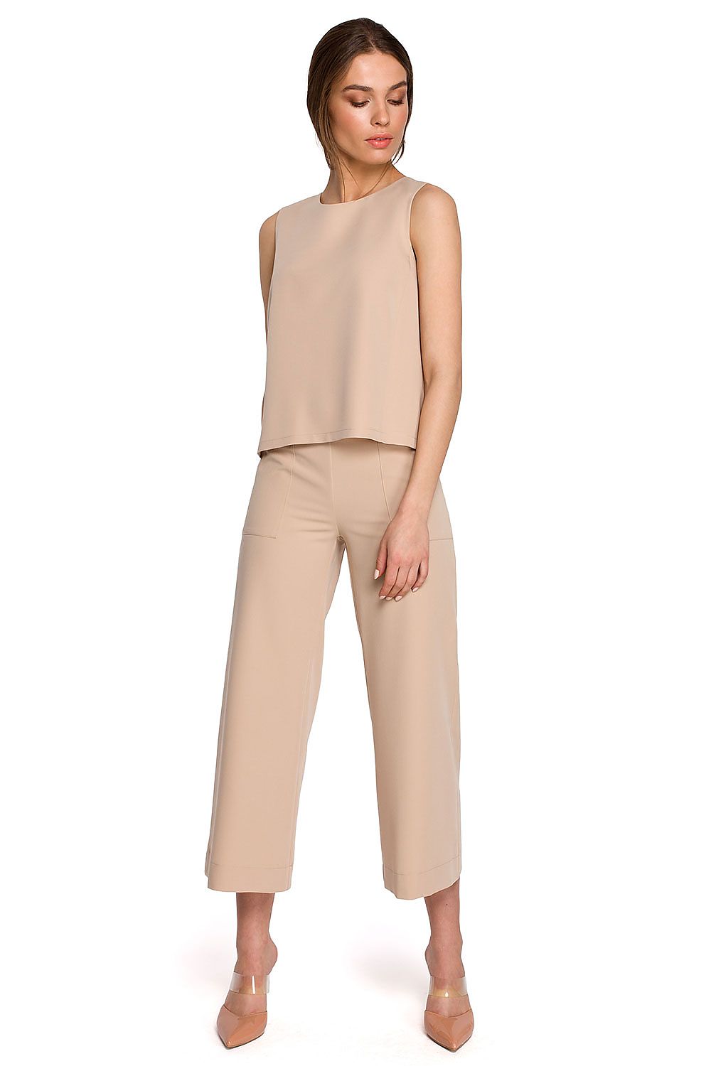   Bluzka Model S257 Beige - Stylove 