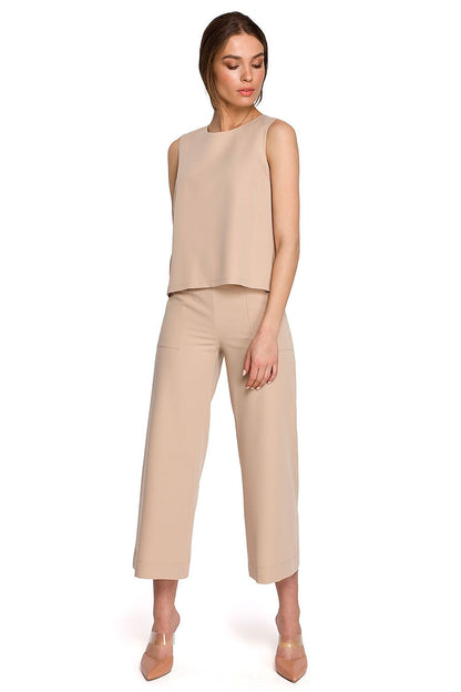   Bluzka Model S257 Beige - Stylove 