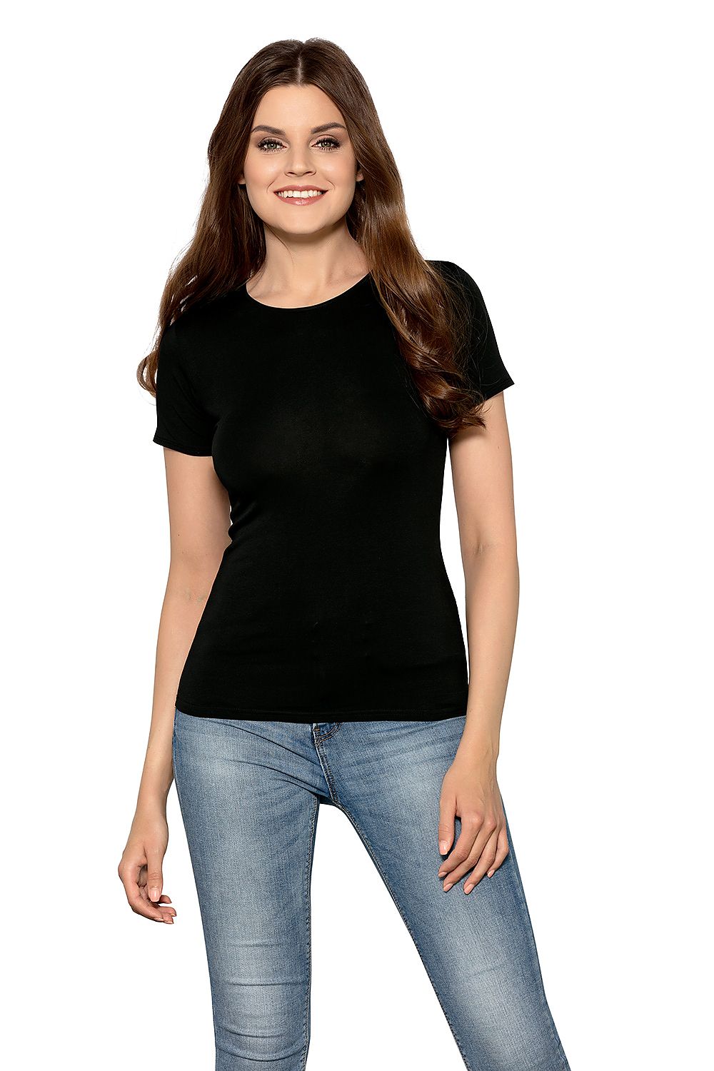   Tshirt Damski Model Claudia Black - Babell 