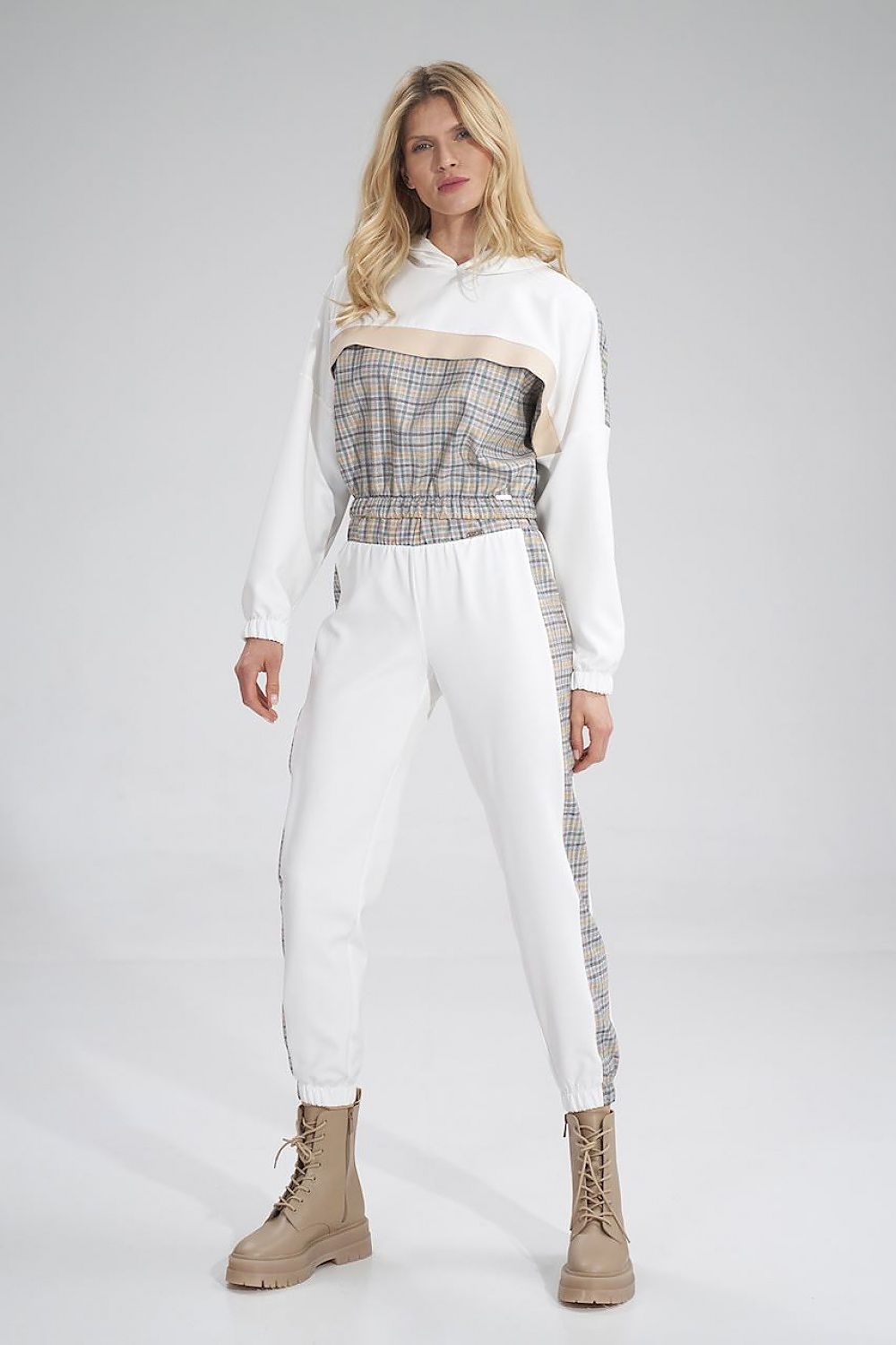   Bluza Damska Model M757 Ecru/Wzór 121 - Figl 