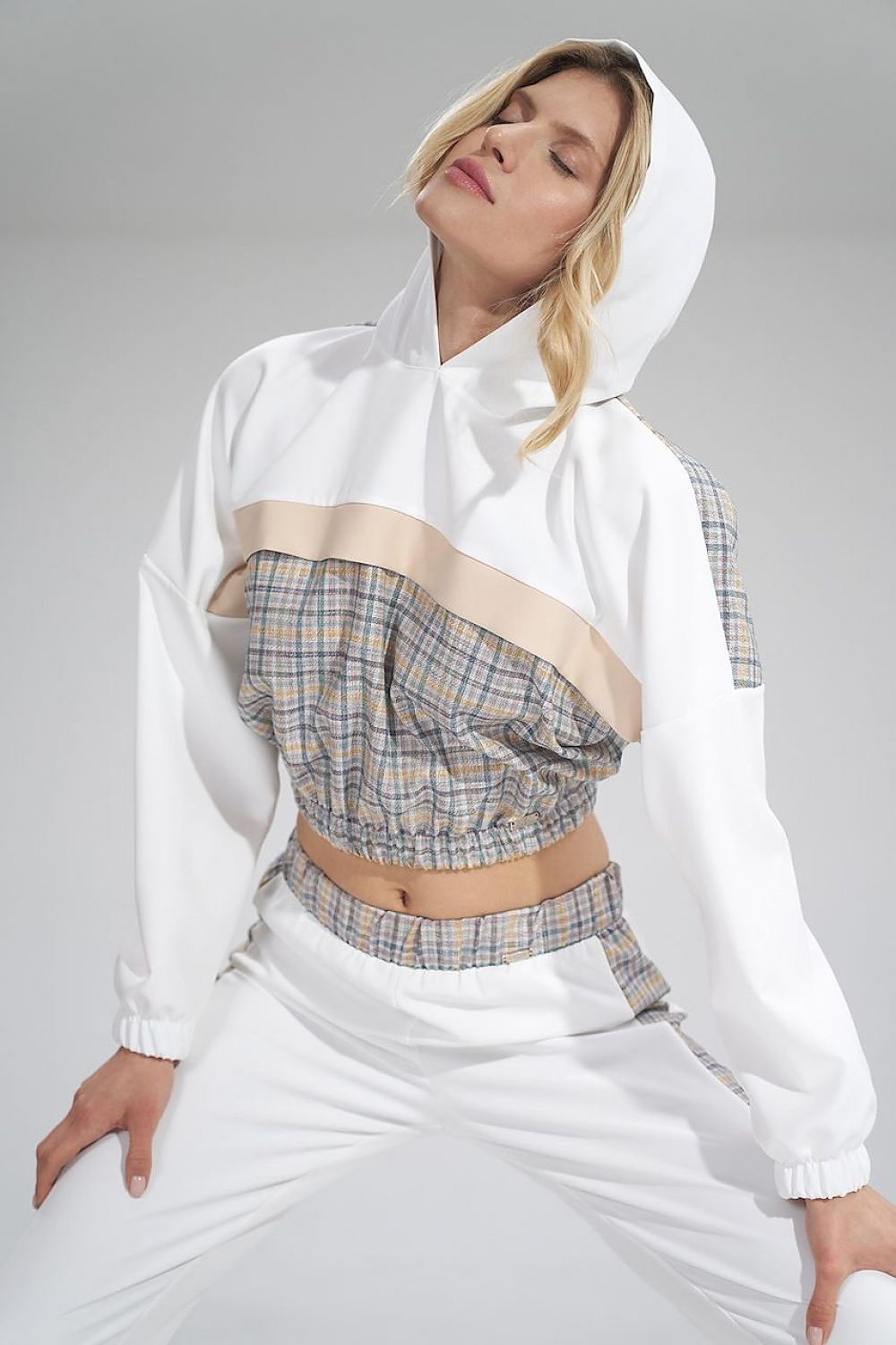   Bluza Damska Model M757 Ecru/Wzór 121 - Figl 