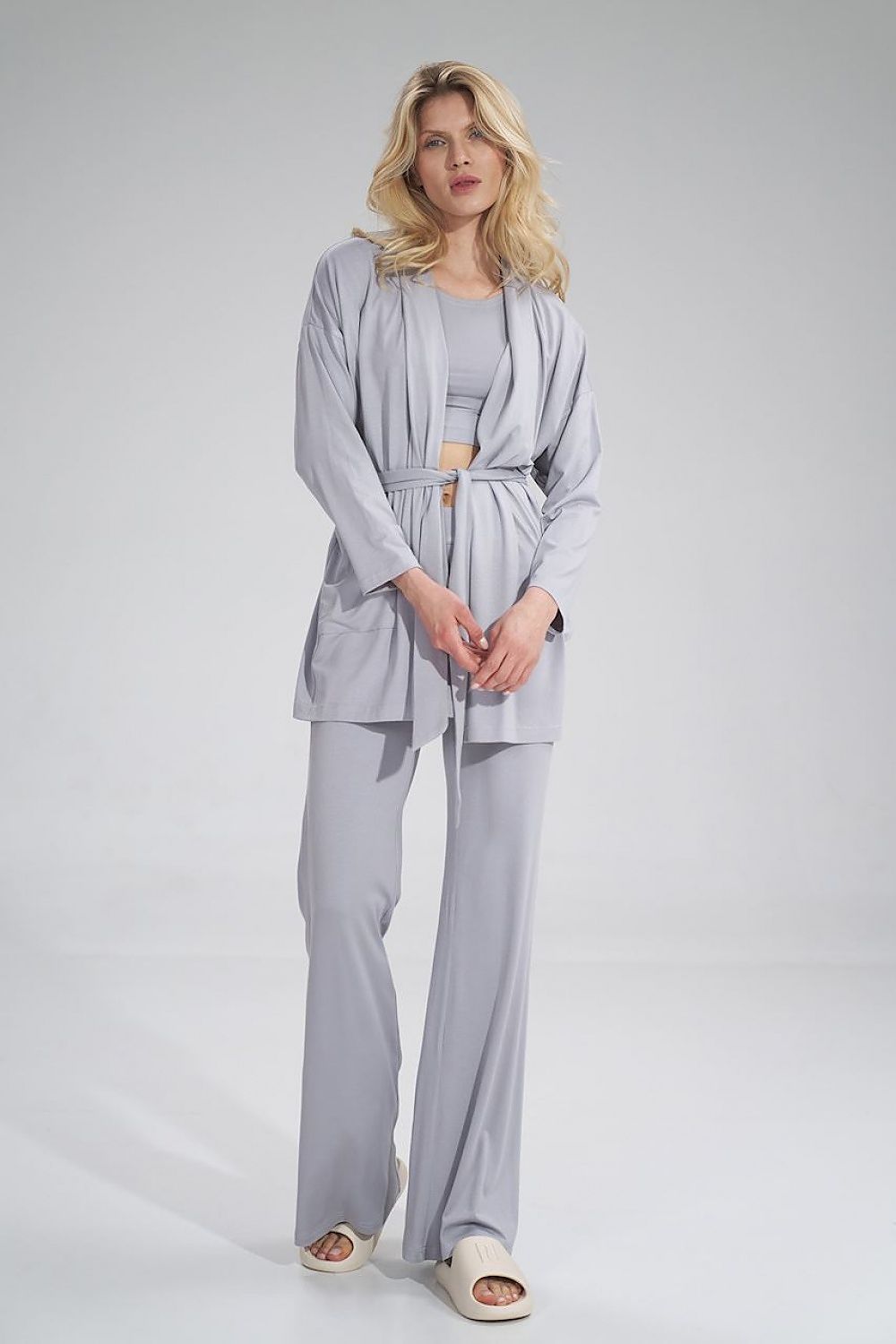   Bluza Damska Model M750 Light Grey - Figl 