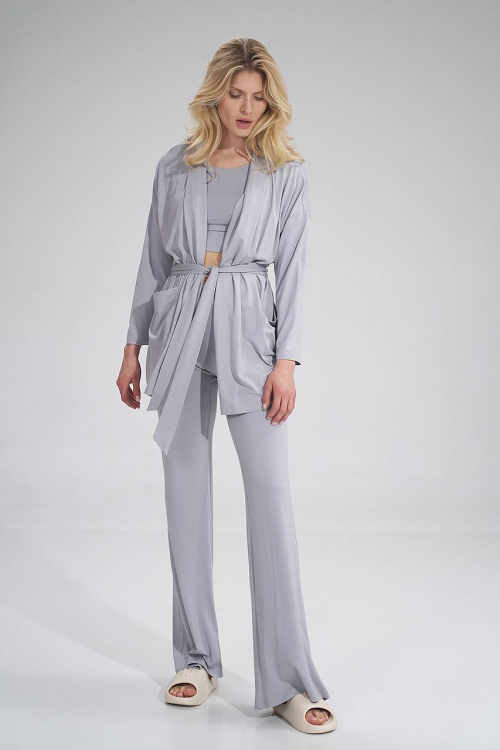   Bluza Damska Model M750 Light Grey - Figl 