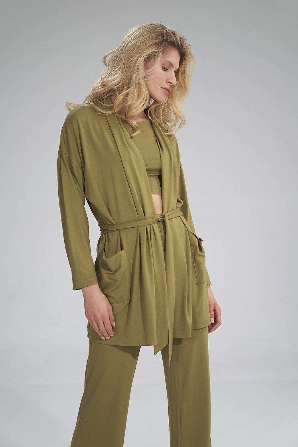   Bluza Damska Model M750 Light Oliwka - Figl 