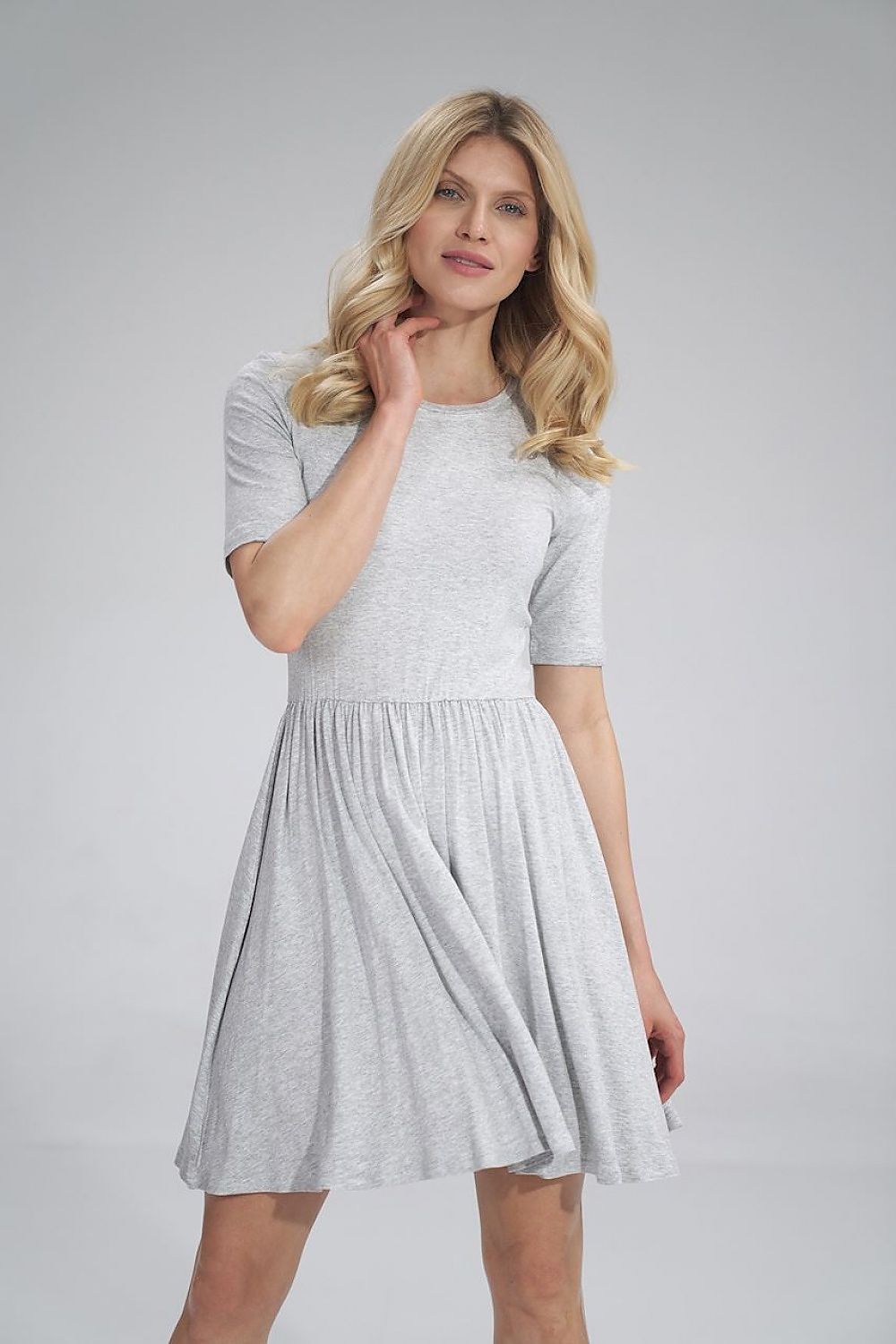  Sukienka Model M751 Grey Melange - Figl 
